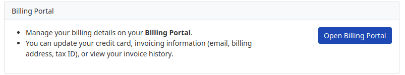 Open the Briskine Billing Portal